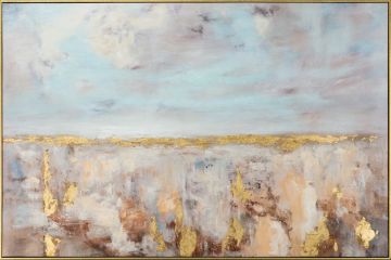 Schilderij golden horizon met lijst  80x120