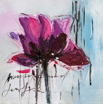 schilderij bloem 25x25