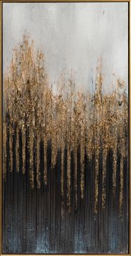 Schilderij abstract goud 52x102