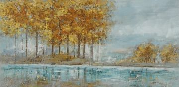 Schilderij landschap 70x140